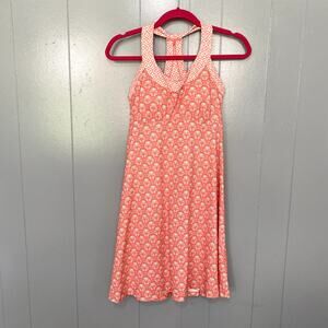 Prana Coral Orange Safari Racerback Build-in-bra Athletic Outdoor Dress S